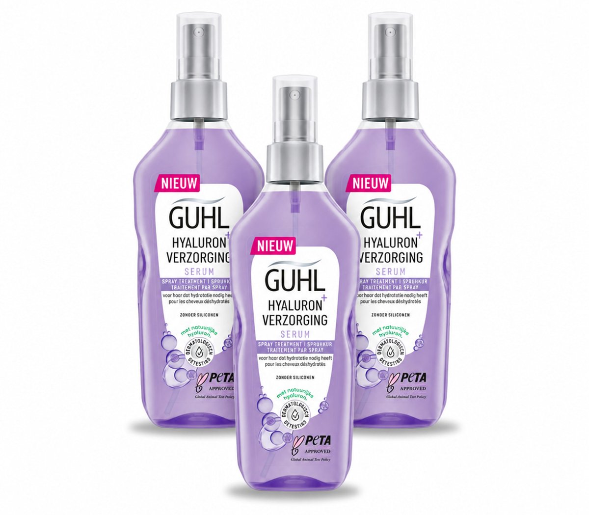 3 x Guhl - Spray - Hyaluron Verzorging - 150 ml - Voordeelverpakking - 3 stuks