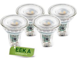 BRILONER - Ultra Efficient LED lamp - set van 4 lichtbronnen - GU10 - EEK A - glas - 2.5W - 450Lm - 3.000 K warm wit licht - Ø5cm