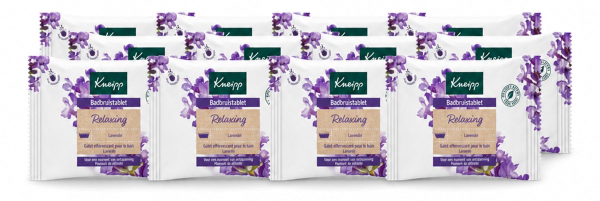 12 x Kneipp - Badbruistablet - Lavendel - Voordeelverpakking - 12 stuks
