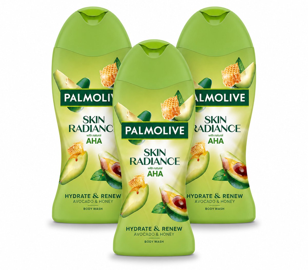 3 x Palmolive – Douchegel – Skin Radiance Avocado Honey – 250 ml - Voordeelverpakking - 3 stuks