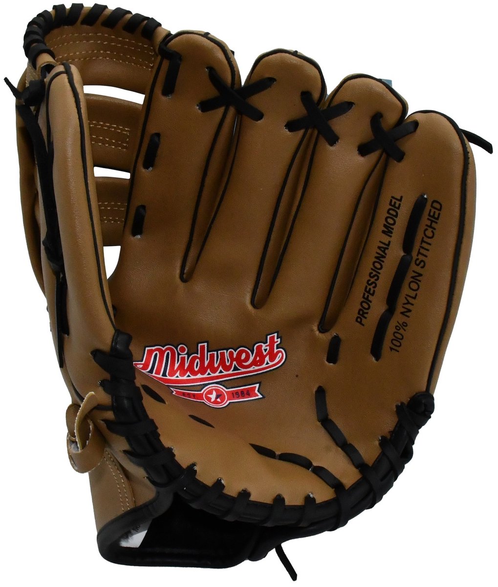 Midwest Honkbal Veldhandschoen 30 Cm Vinyl Bruin