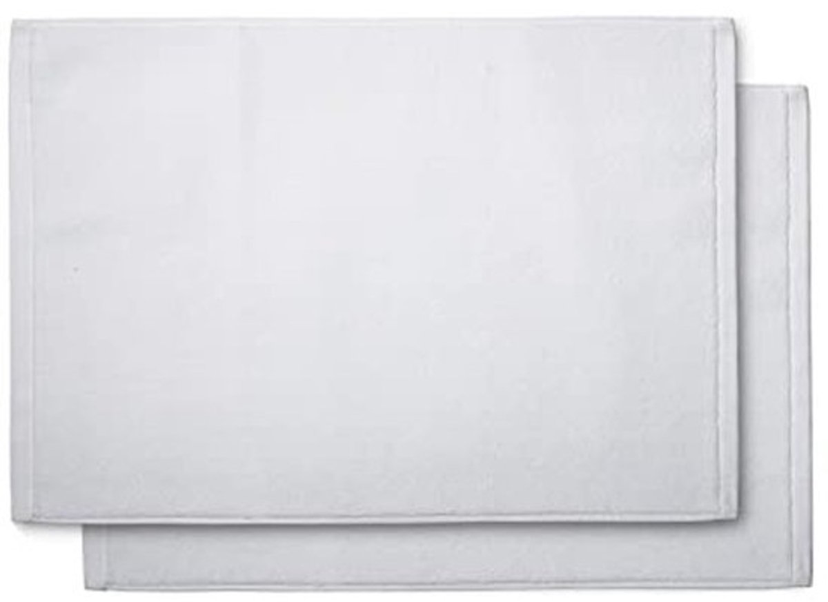 Set van 2 biologische badmatten 50 x 70 cm - Zacht en absorberend