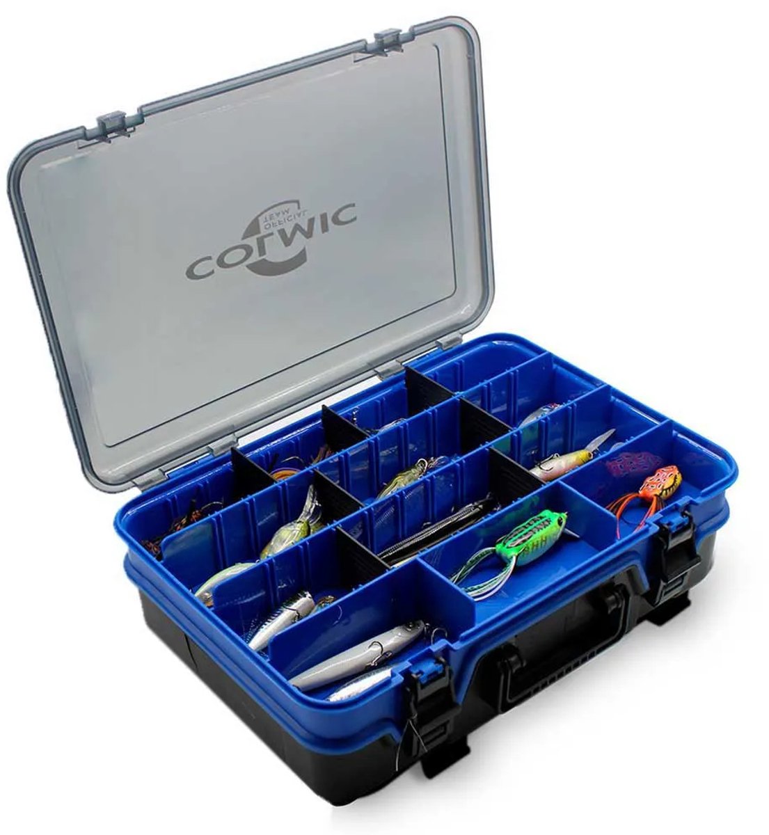 Colmic Extra Double Lokdoos Transparant 39 x 12.5 x 28 cm