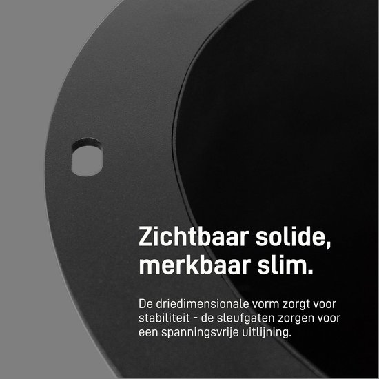 Goods Berlin Tafelzuil CONICAL Tafelpoot metaal zwart 72 cm hoog - Japandi stijl lamellenlook - tafelframe rond - tafelvoet conisch - tafelonderstel voor eettafel voor doe-het-zelf tafel — afbeelding 4
