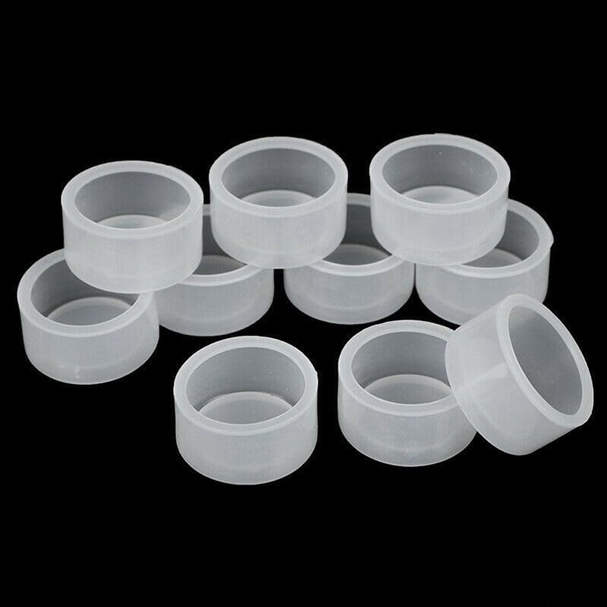 Drukknopafdekkingen, set van tien, compatibel met 22 mm montagesystemen zoals LAY-modellen