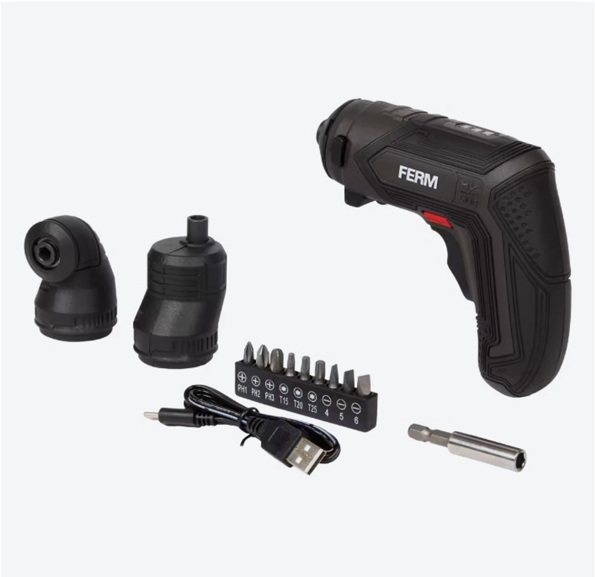 FERM Accu-Schroevendraaier set - Handig - Praktisch - Klein & Compact - Screwdriver thumbnail 2