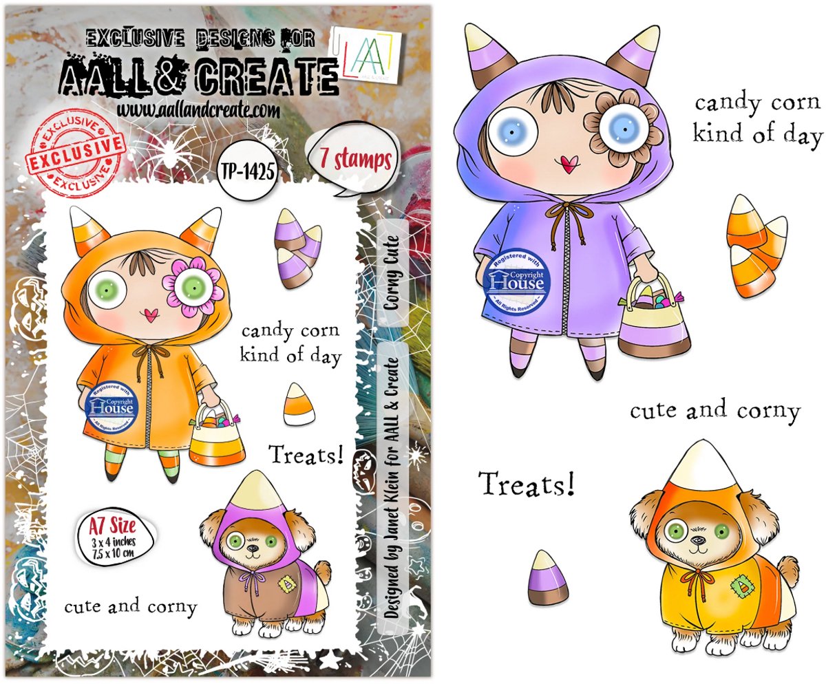 Aall & Create clearstamps A7 - Corny cute