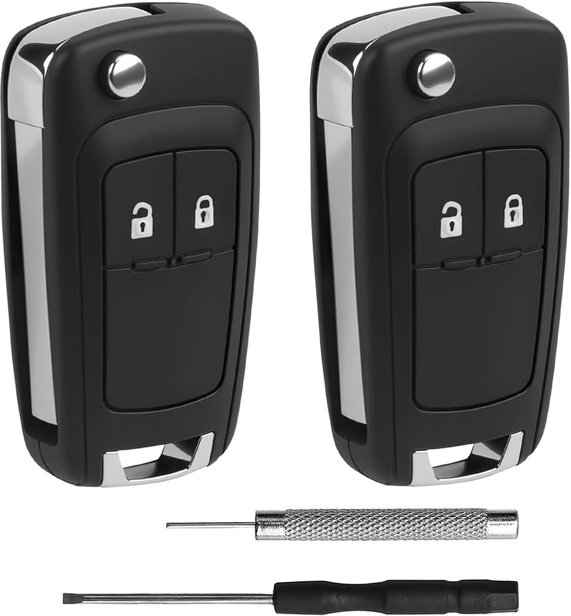Autosleutelhoes - Set van 2 - Vlijmscherp - Sleutelcover - Werkt op batterijen - Ergonomische greep