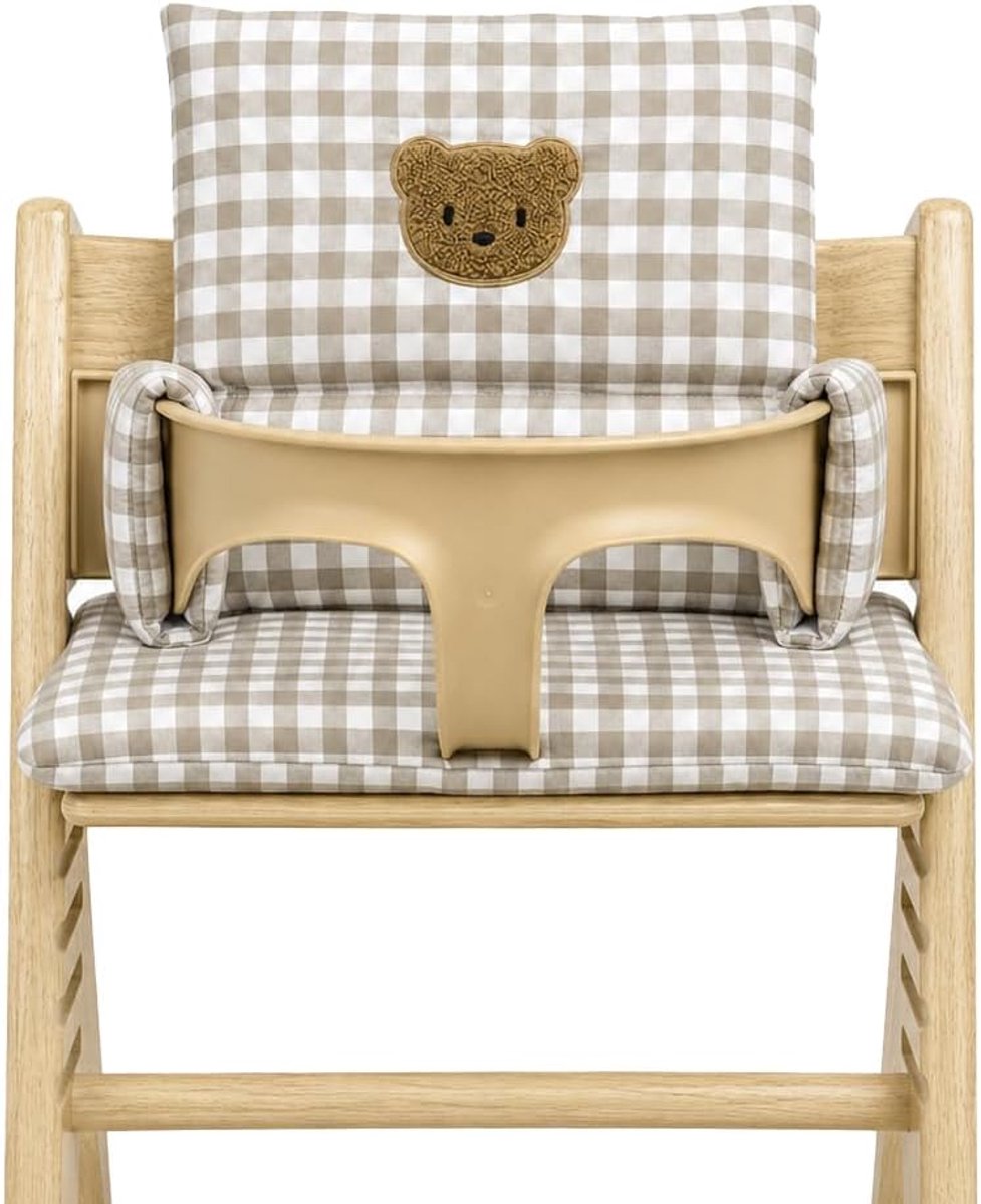 Kussen voor kinderstoel, antislip, wasbaar, stoelkussen voor kinderen, compatibel met Stokke Tripp Trapp, met klittenbandsluiting bevestigd, comfortabele bekleding