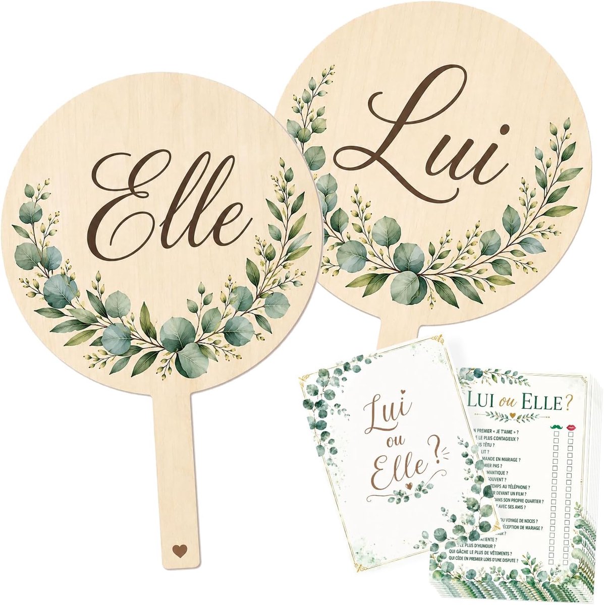 Spel voor hem en haar voor bruiloft, bruiloftsdecoratie, huwelijksanimatie