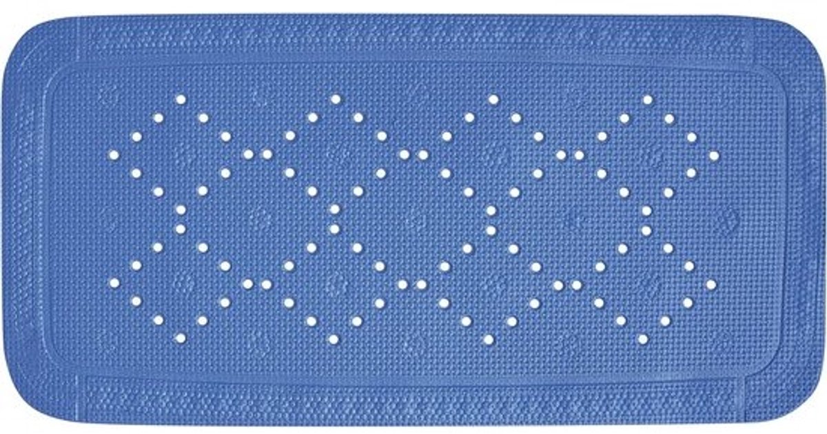 Badmat 91 x 36 cm - Elektrisch Blauw