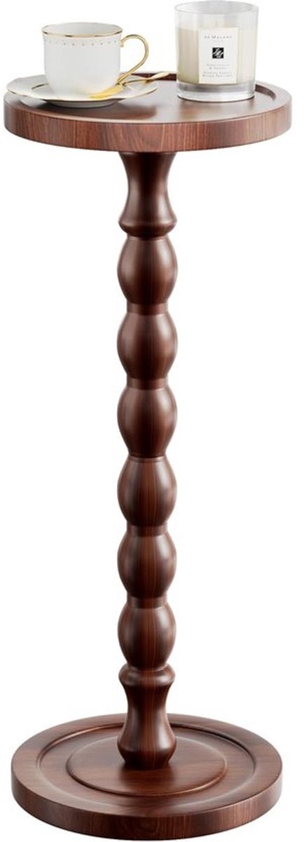 Ronde bijzettafel 23,8 cm - Houten salontafel voor kleine ruimtes