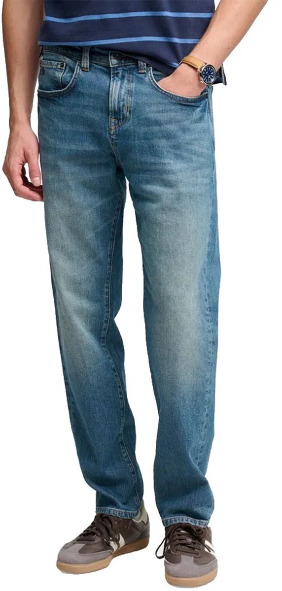 Superdry Vintage Tapered Spijkerbroek Blauw 31 / 32 Man