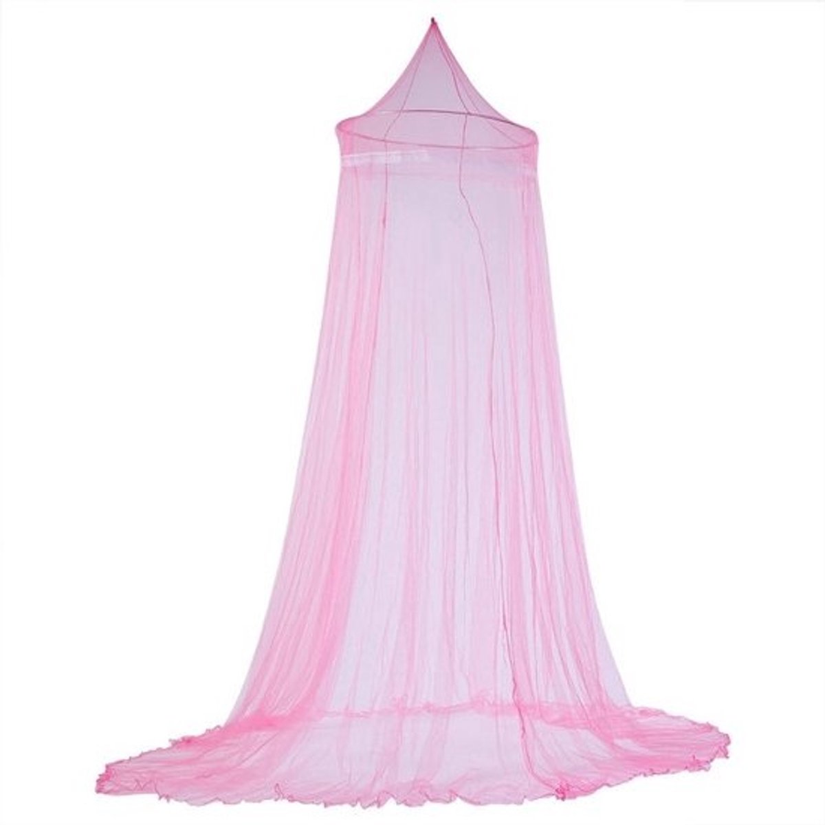 Elegante muggennetbedhemel - Met kant - Voor meisjeskamer - Slaapkamerdecoratie en bescherming tegen insecten - Roze