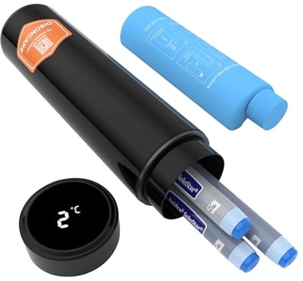 Koeltas voor Insuline en Medicijnen - Draagbare Koeler voor Lange Reizen met 2 Flessen