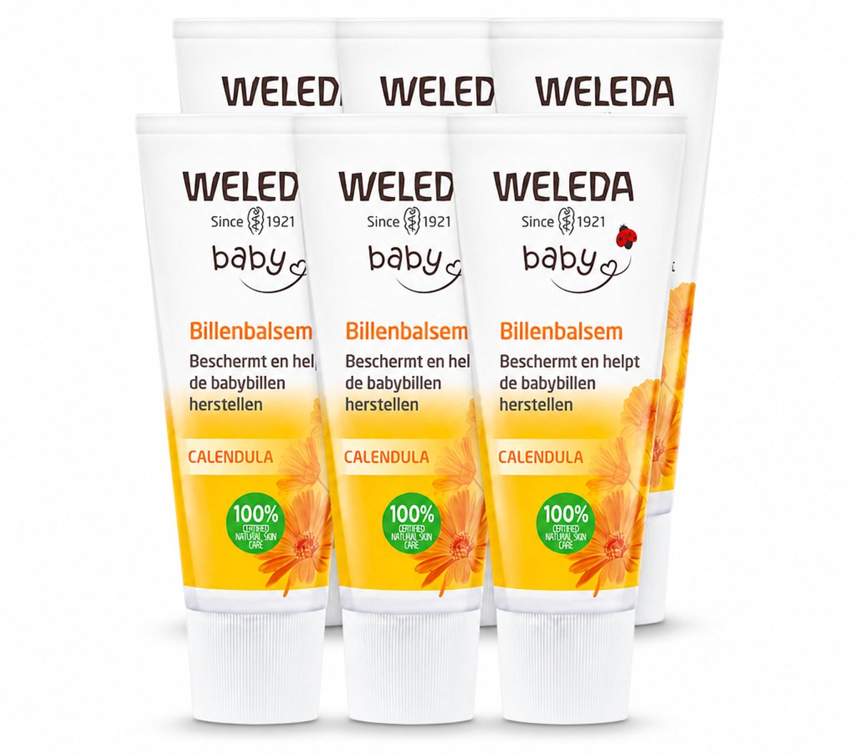 6 x WELEDA - Billenbalsem - Baby Calendula - 30 ml - Voordeelverpakking - 6 stuks
