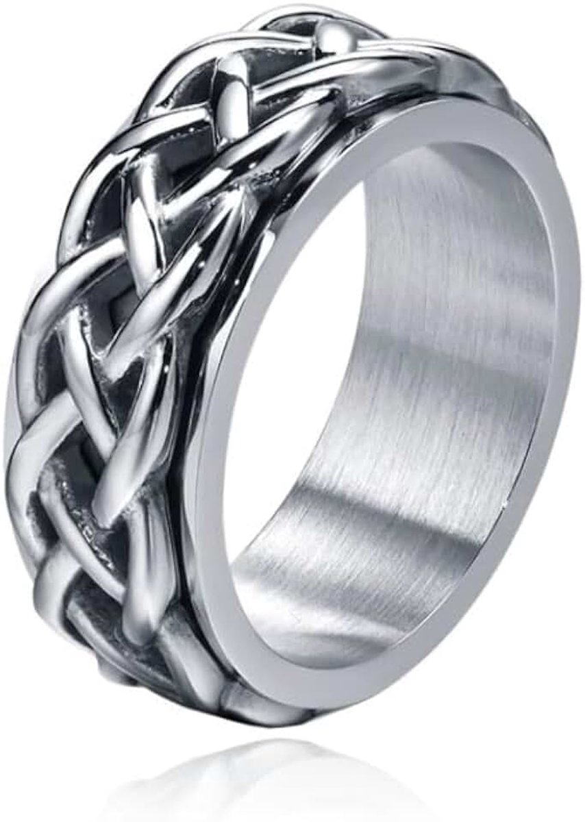 Ring voor Mannen - Celtic Band Silver-21.5mm