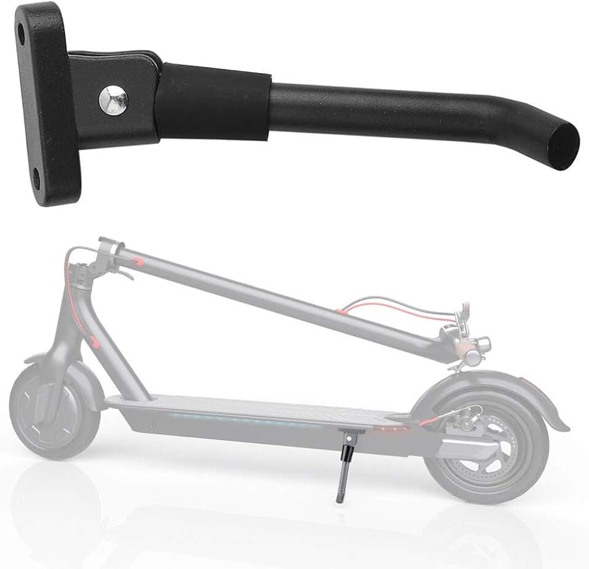 Aluminiumlegering Elektrische Scooter Kickstand, Vervanging voor M365, Zwart, Opvouwbaar