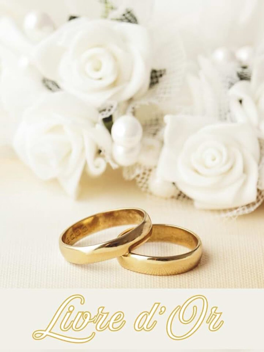 D'Or: Mariage Romantique | COUVERTURE RIGIDE | Noces, Cérémonie, Pacs, Enterrement vie de jeune fille | 100 pages à remplir | Format A4