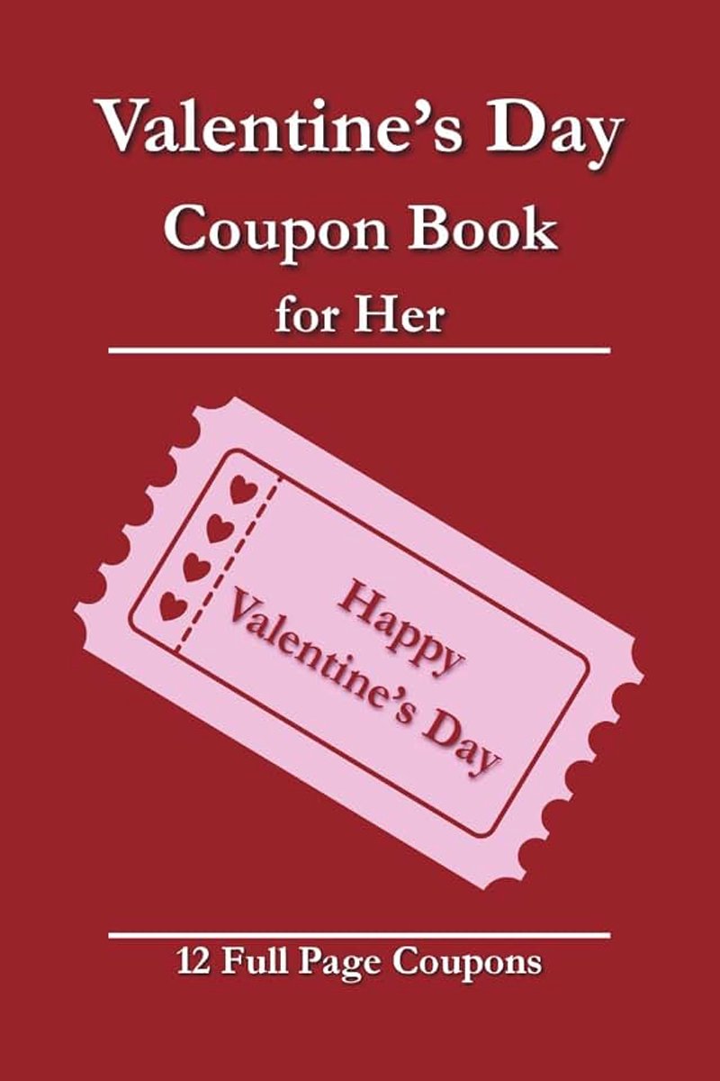 Coupon Book for Her: 12 Full Page Coupons