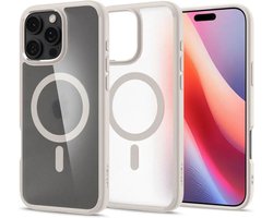 Spigen Ultra Hybrid MagFit iPhone 16 Pro Hoesje MagSafe Frosted Roze