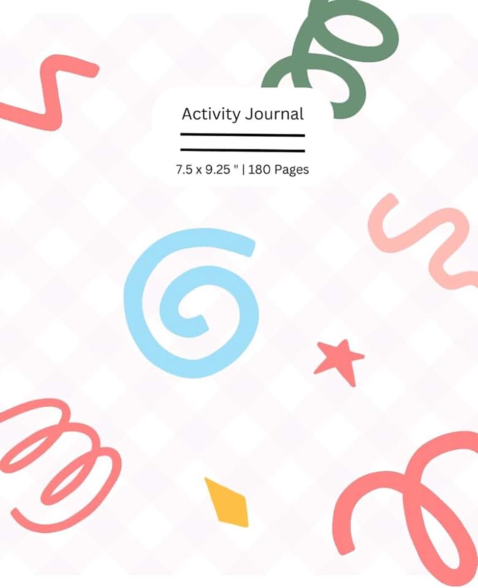 Activity Tracking Journal: Cute kid Pics Cover | Checklist Notebook | 180 pages , 7.5x9.25 Inches