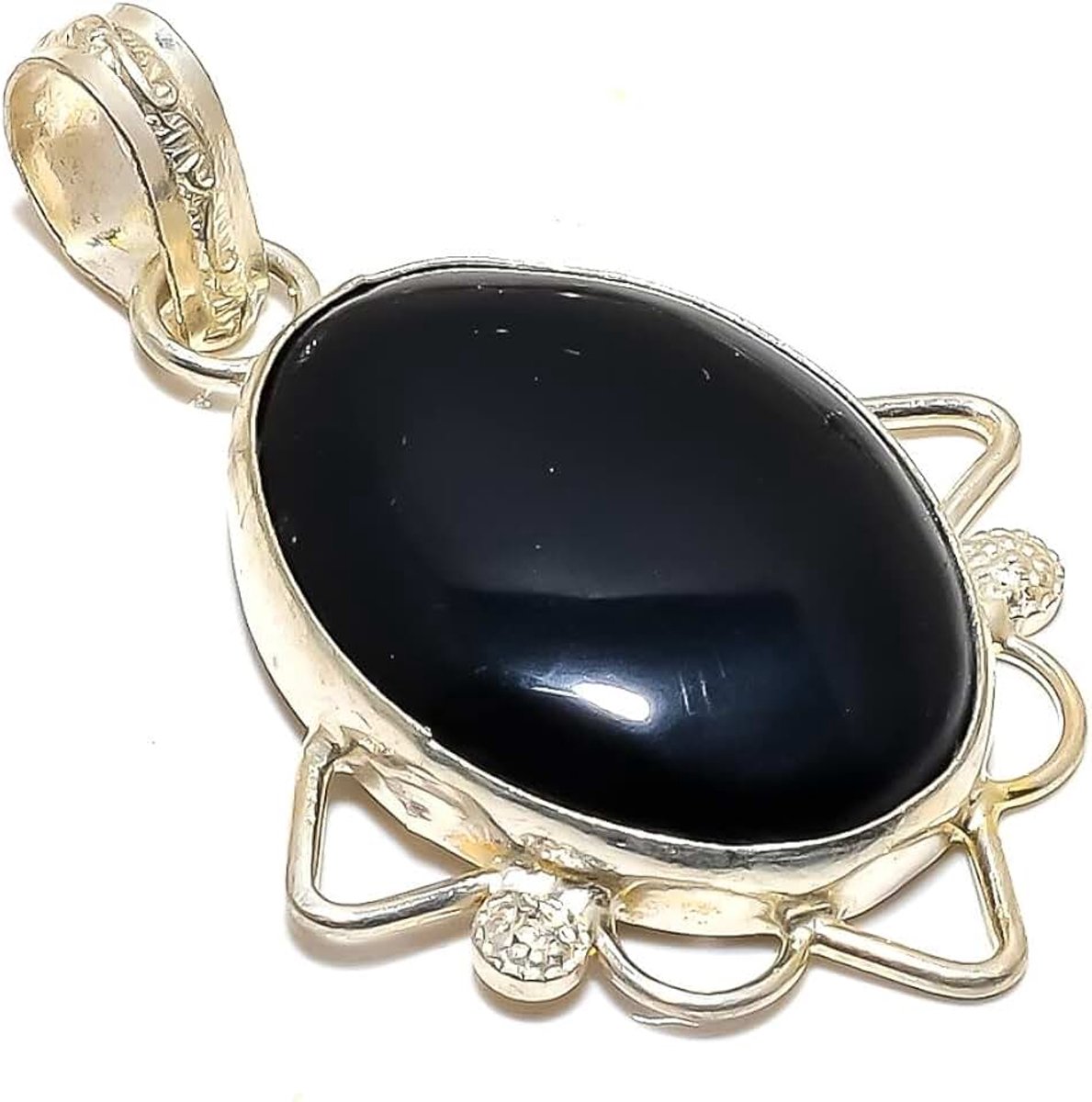 Handmade Pendant 2-2.5" Long For Girls Woman's Sterling Silver Plated Jewelry From Kashish