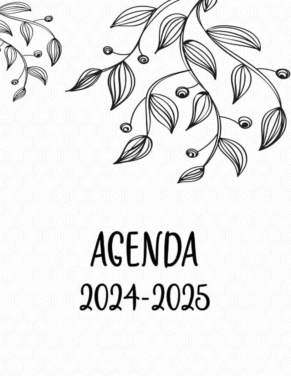 Mensual de 2024-2025: Agenda Mensuel de deux ans 2024-2025 | Du 1 Janvier 2024 Au 31 Dec 2025 | un Mois sur trois pages Avec Beau colorer | ... pour organiser Votre Times et Votre œuvres.