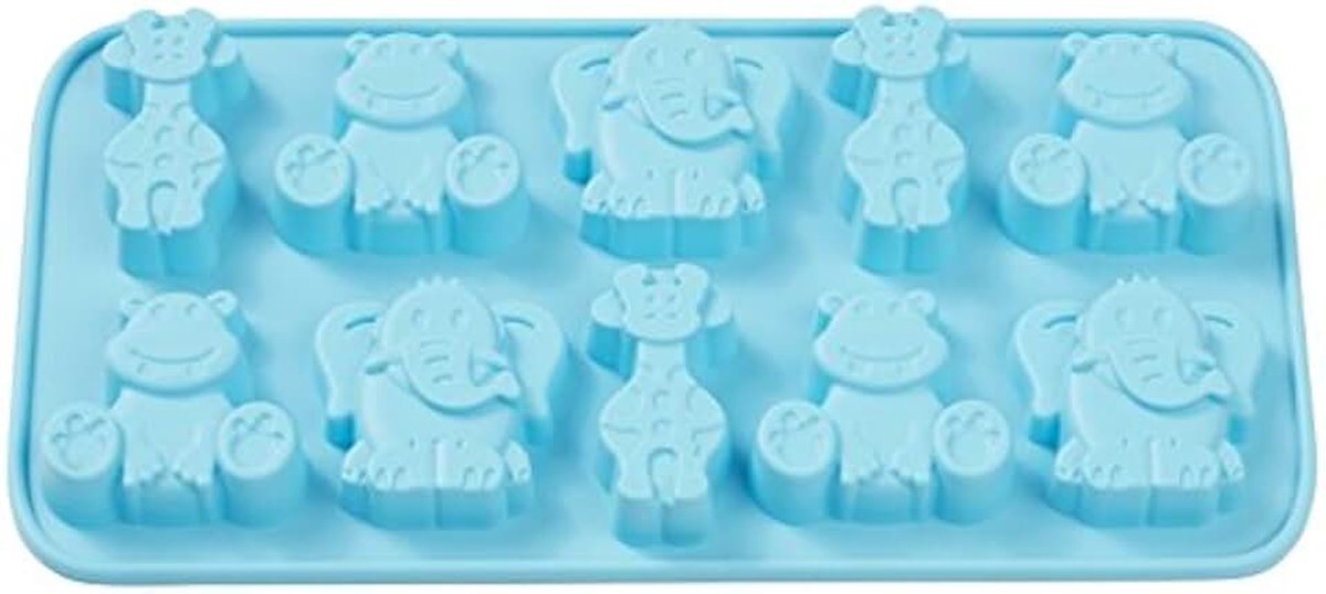 Siliconen vorm dieren dierentuin ca. 20,4 x 10,5 x 1 cm