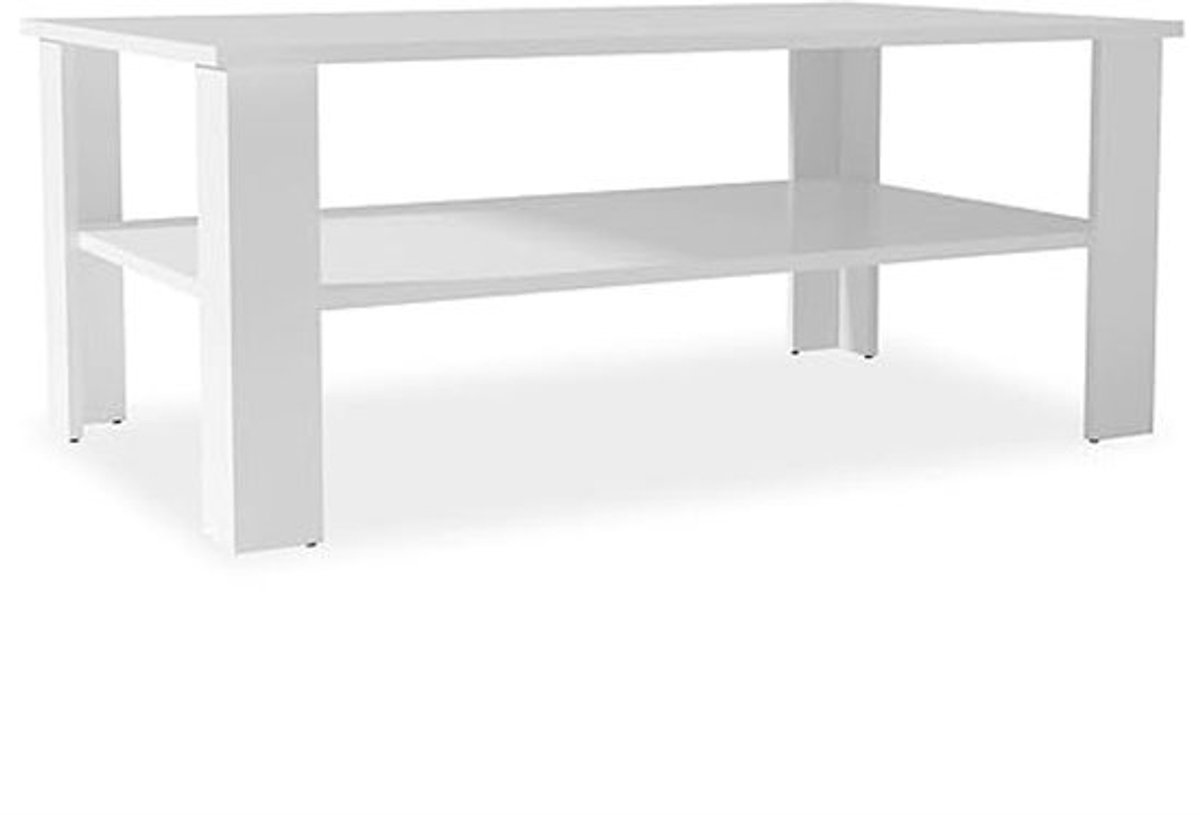 Witte Salontafel van Chipboard - Moderne Tafel voor de Woonkamer