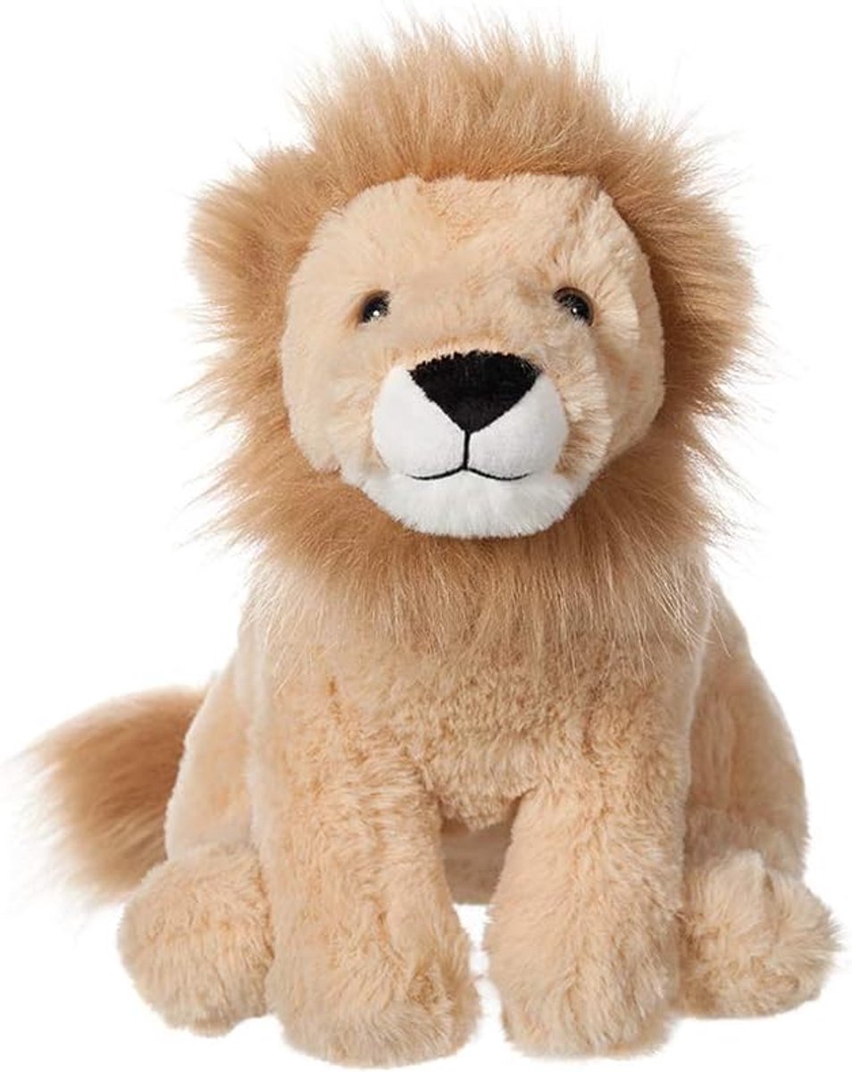 Lamb Speelgoed pluche leeuw knuffeldier, zachte knuffel, perfect voor meisjes en jongens (gele leeuw, 25 cm)