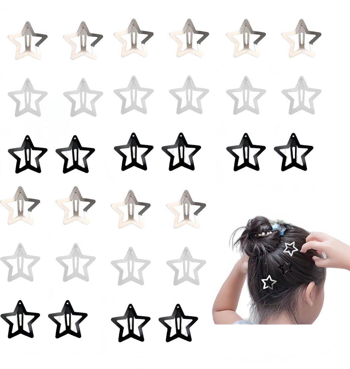 Haarspelden, haarspelden voor dames, metalen klemmen, haaraccessoires, antislip, voor meisjes en vrouwen