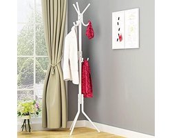 Iron Art Jas Rack Mode Hanger Creatieve Kledingrek vloer Slaapkamer Simple Hanging Clothes Rack Jas Hanger Stand kapstok kledingrek (Color : 1, Grootte : 9 hook)