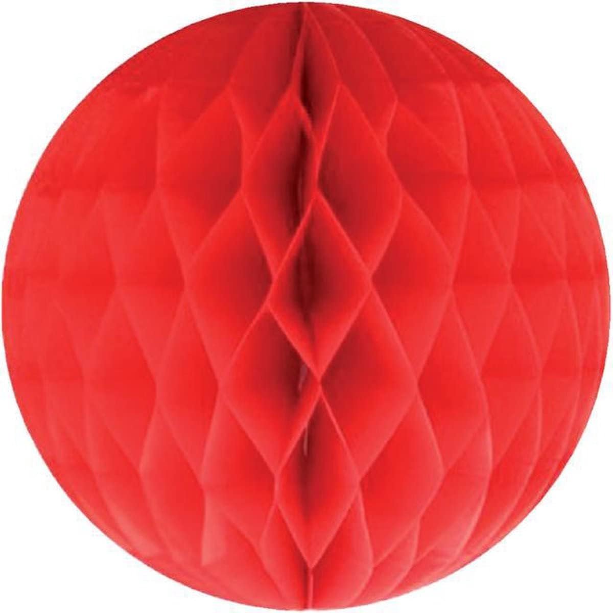 Kerstballen rood 10 cm Kerstversiering - Kerstboomversiering - Kerstballen van papier