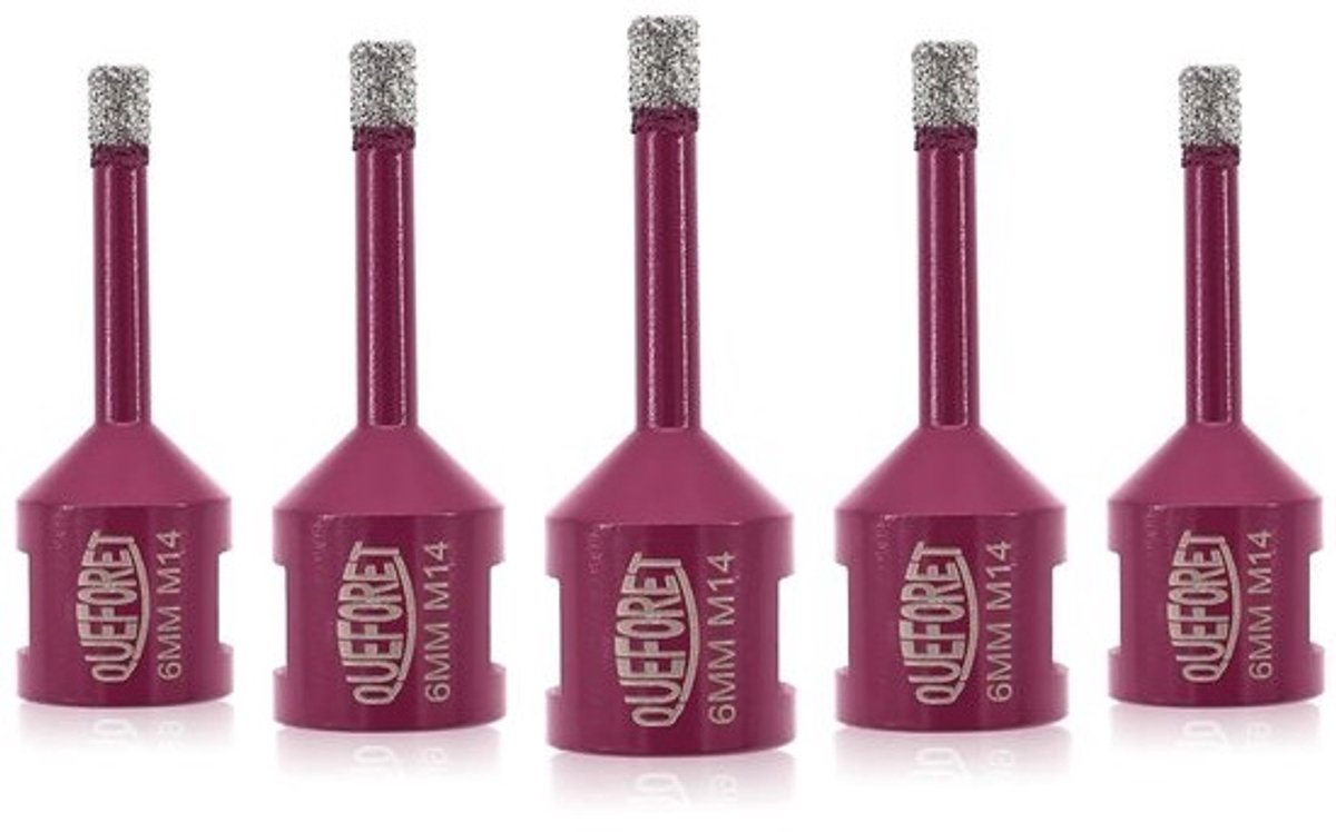 Diamantboor voor Keramiek en Tegels - 6 mm x M14 - 5 Stuks