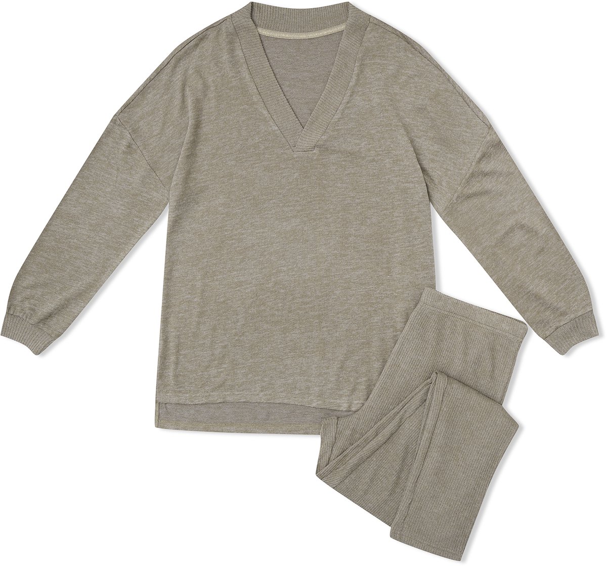 Esotiq Move - Damespyjamaset - Beige - Maat L