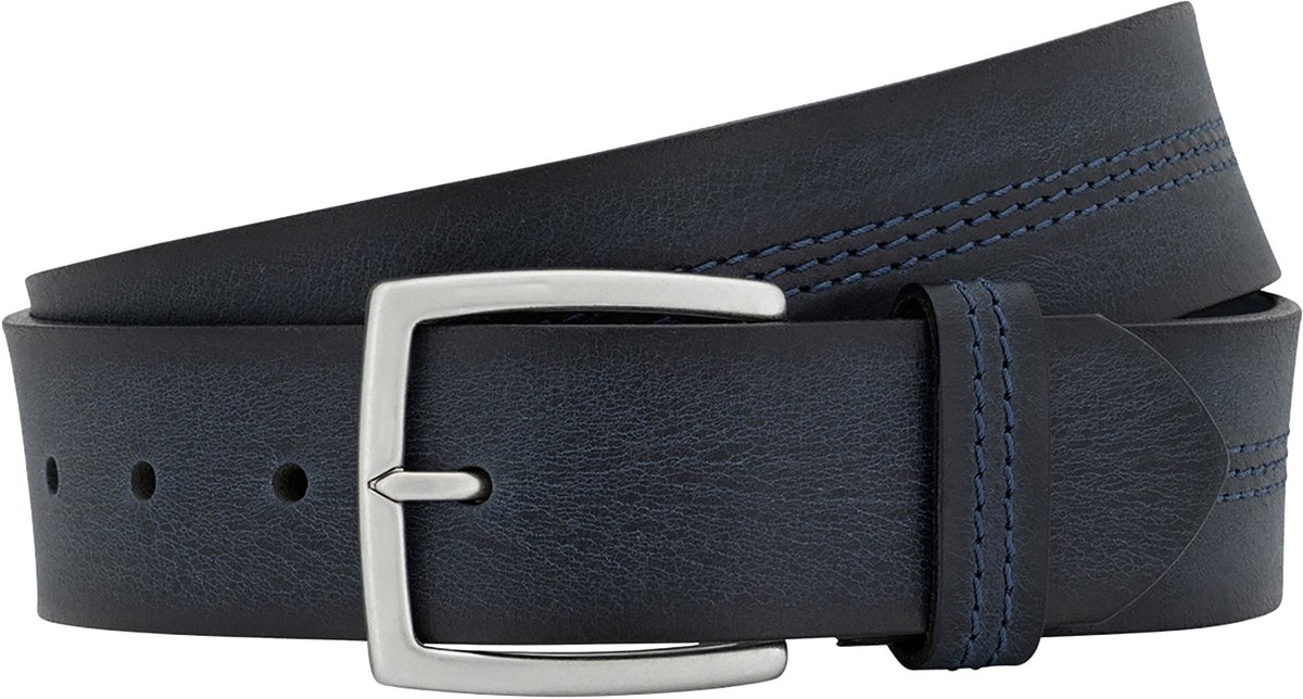 LINDENMANN leren heren riem - marine