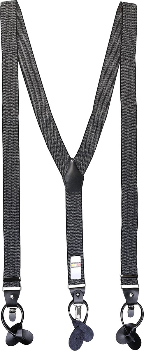 LINDENMANN heren bretels Y-vorm - zwart
