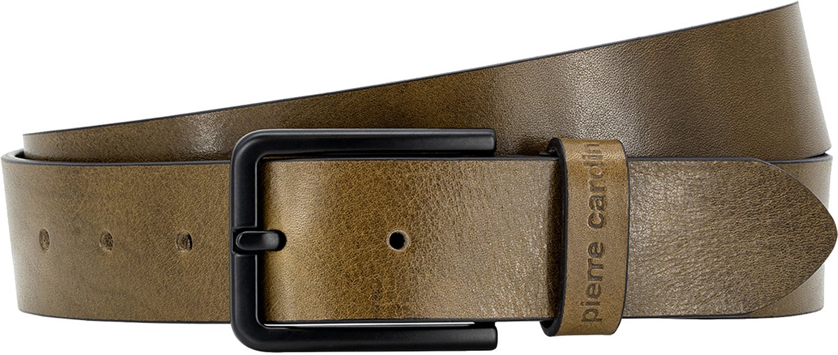 PIERRE CARDIN leren heren riem - olijf