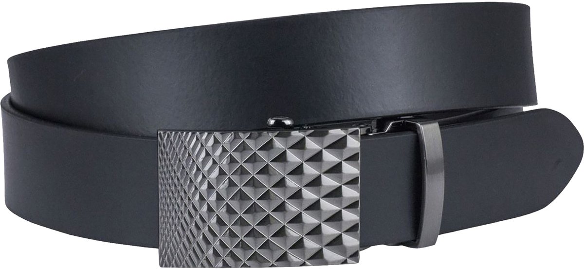 LINDENMANN leren heren riem - zwart