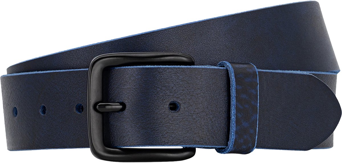 LINDENMANN leren heren riem - marine