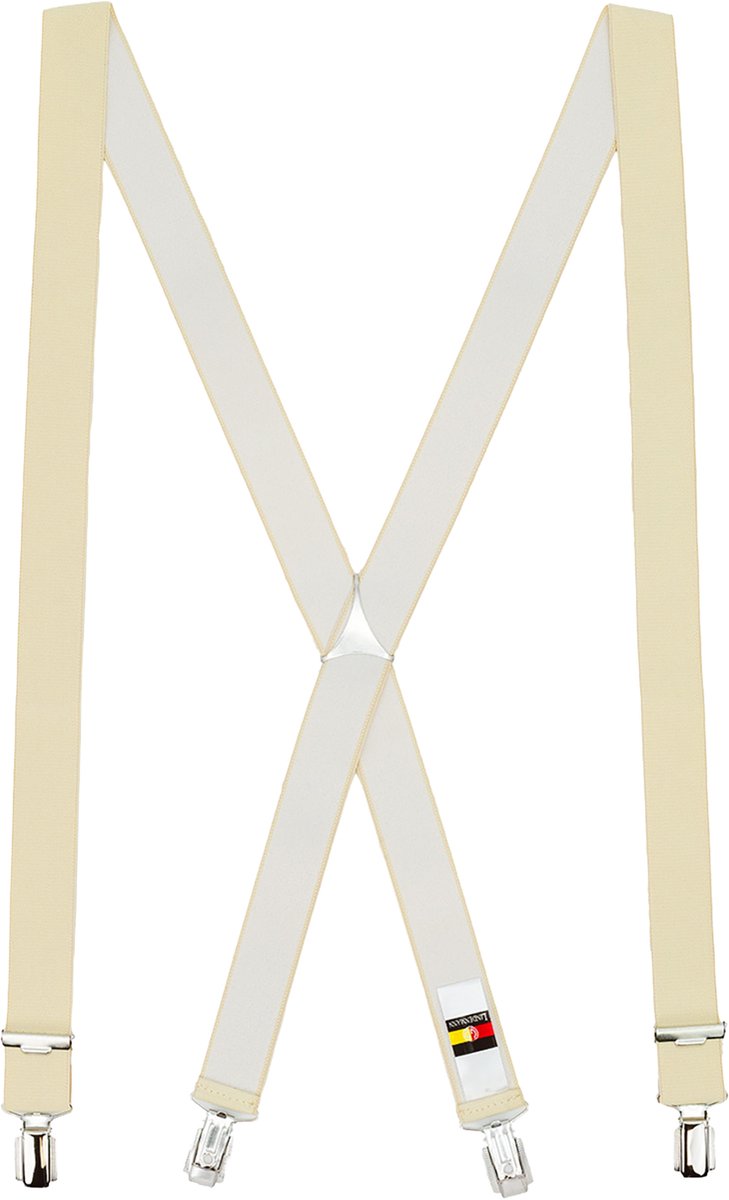 LINDENMANN heren bretels X-vorm - beige