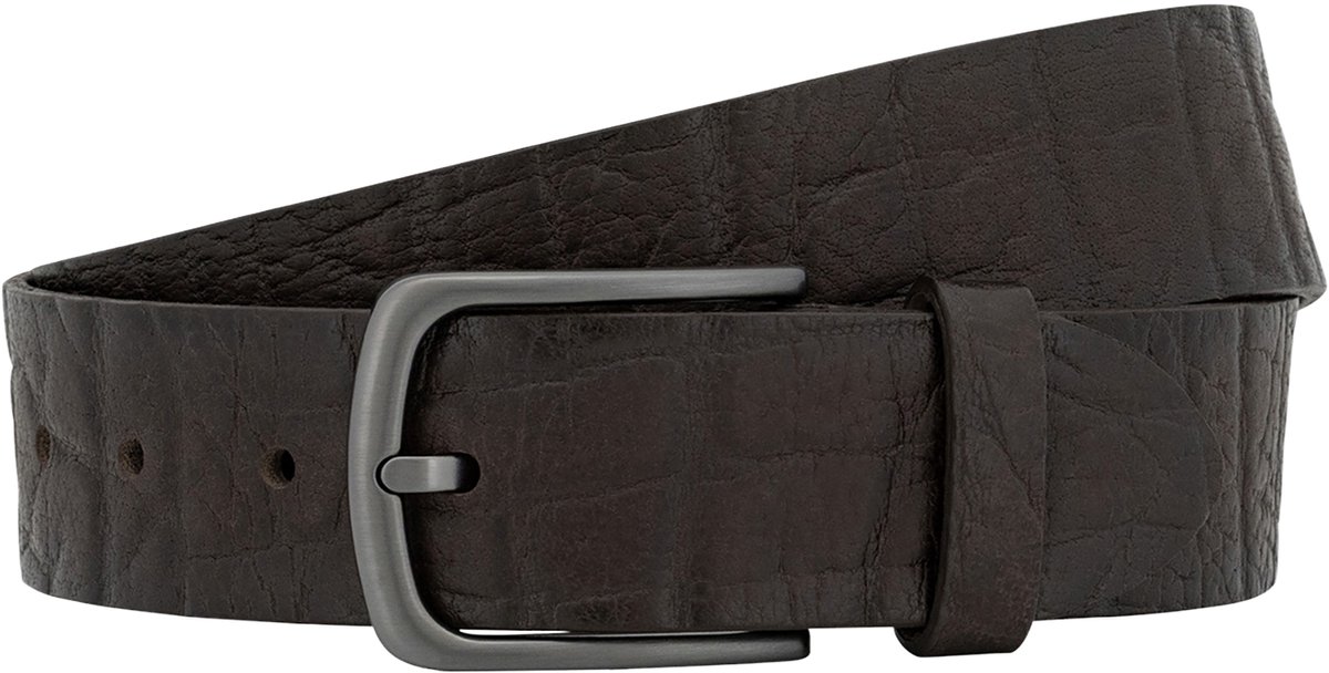 LINDENMANN leren heren riem - bruin