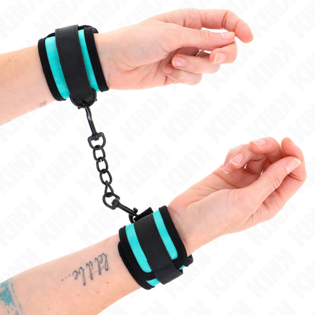 Hook and Loop Nylon Polshouders Zwart-Blauw
