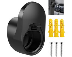 Lader Houder - Type 2-lader - wandmontage kabelhouder - kabel organizer voor elektrische auto's - beugel voor het opladen van elektrische voertuigen - wandladerbeugel voor elektrische voertuigen - compatibel met EU-conforme laadcontactdozen - zwart