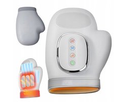 Handmassage Apparaat - Hand Massager - Elektrische Handmassage - Met Warmte - 3 Massagemodes - 5 Intensiteiten - 15 Min Auto-uit - 25x13,5 cm - Voor Handpalmen & Vingers & Polsen