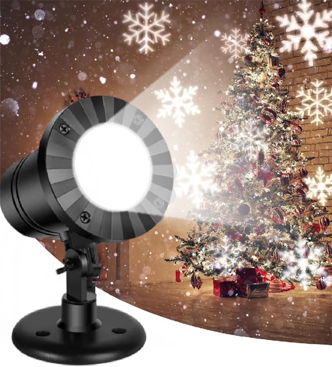 Led-projectielamp, sneeuwvlokken, voor buiten, dynamische sneeuwval, IP65 waterdicht, kerstverlichting, winterdecoratie, tuin, raam, muur