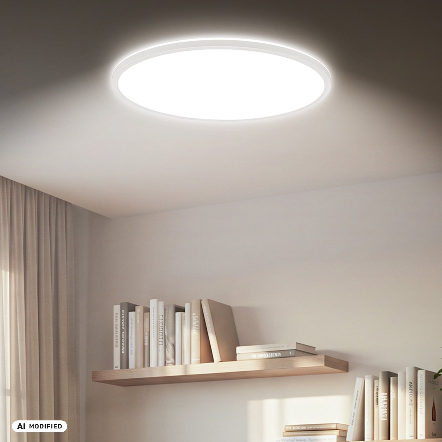 BRILONER Slim - LED Plafondlamp - paneel - plafonniere keuken - 6000 Lm - 4000 K neutral wit licht - Ø58
