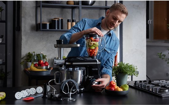 Lovio ChefAssistant Plus planetaire mixer 1900 W - zwart LVSTM02PBK van LOVIO — afbeelding 2