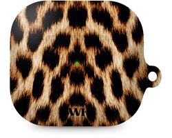 xoxo Wildhearts hoesje geschikt voor AirPods 3 - Wild Thing - Ook als telefoonhoesje verkrijgbaar - schokbestendige case - koptelefoonhoesje - Matte afwerking - Tijgerprint / luipaardprint - dierenprint hoesje - panterprint
